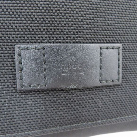 Gucci Sherry Line Shoulder Bag Canvas Black - Picture 8 of 10